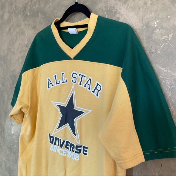 Vintage 80s Converse All Star Short Sleeve Sweatshirt - Picture 3 of 6